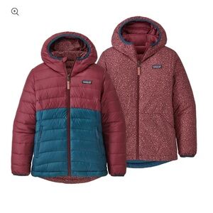 Patagonia Reversible Down Hooded Jacket Coat Outdoor Winter